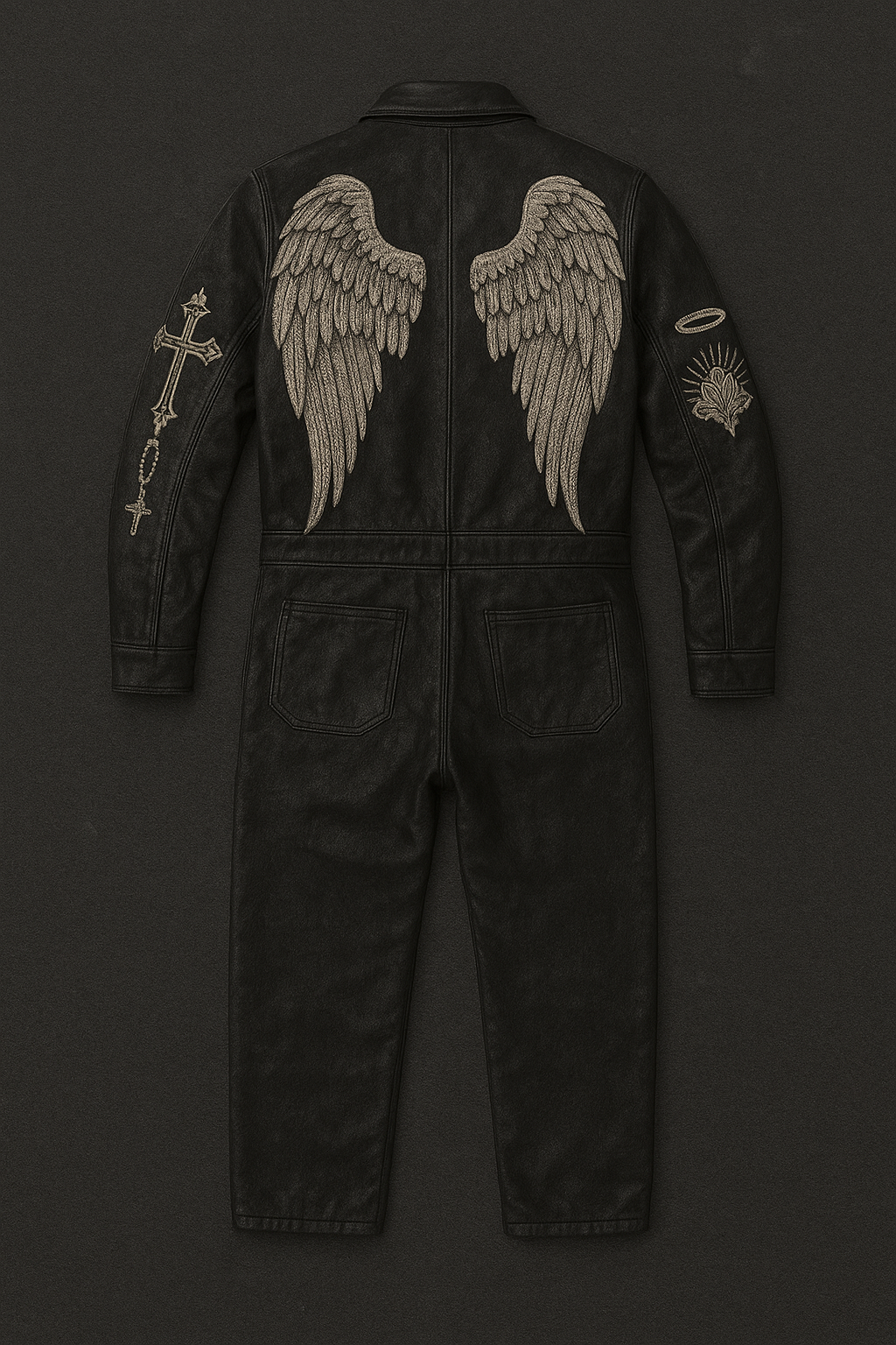 Fallen Seraph Leather Jumpsuit