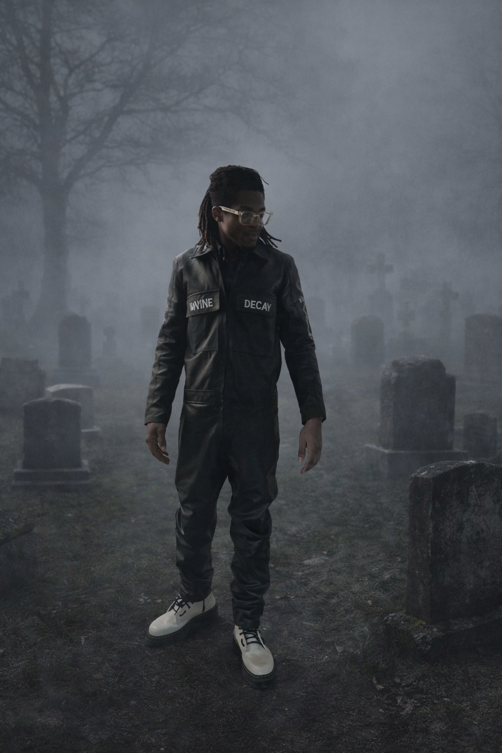 Fallen Seraph Leather Jumpsuit