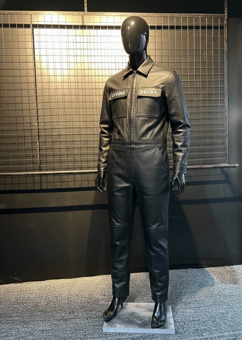 Fallen Seraph Leather Jumpsuit